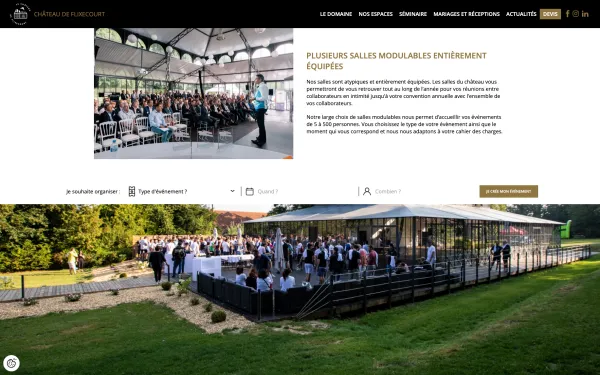 Site Internet Château de Flixecourt