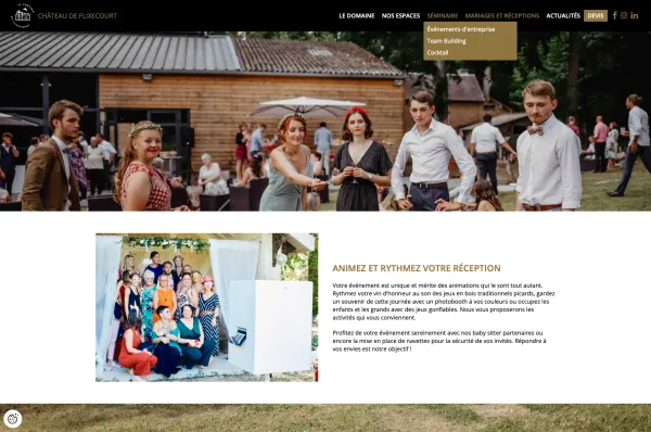 Site Internet Château de Flixecourt