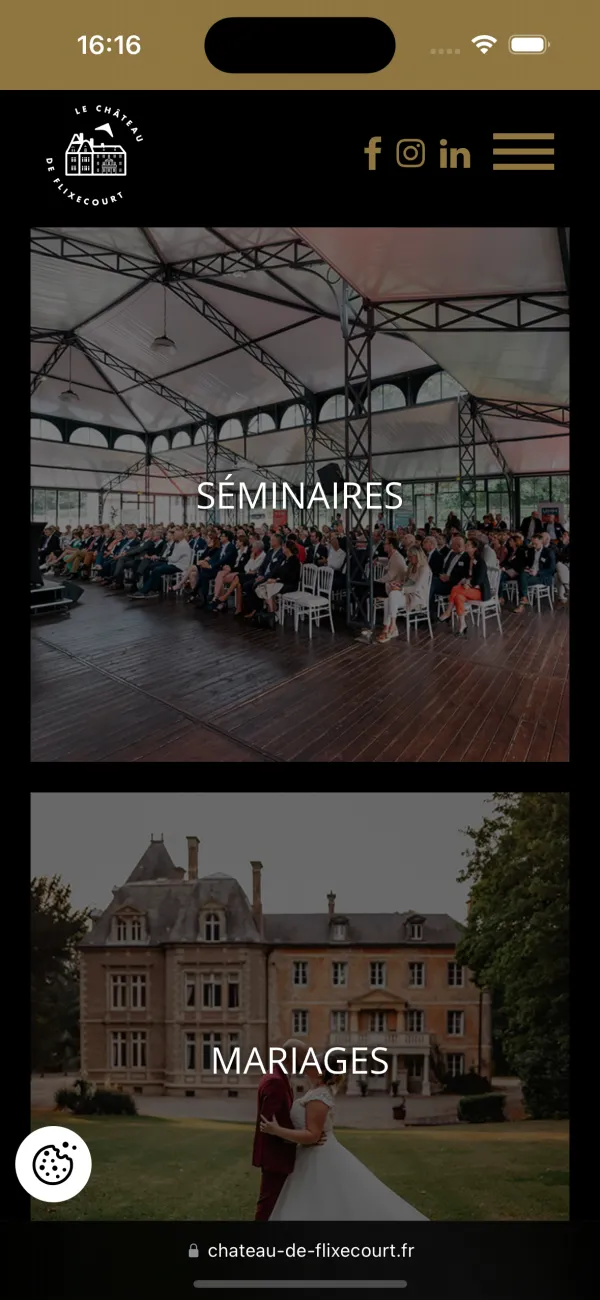 Site Internet Château de Flixecourt