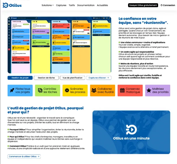 Application et site web Otilus