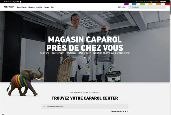 Site internet Caparol Center