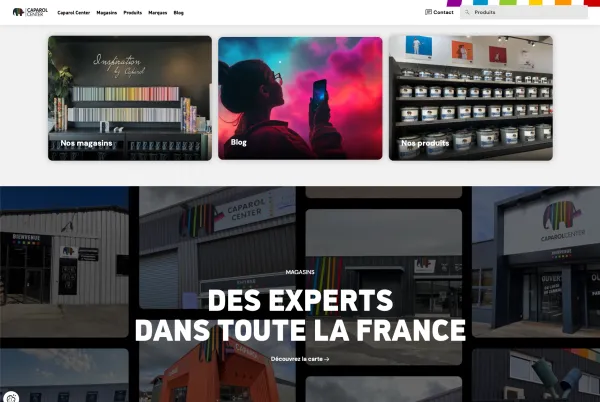 Site internet Caparol Center