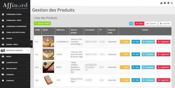 Application Affinord