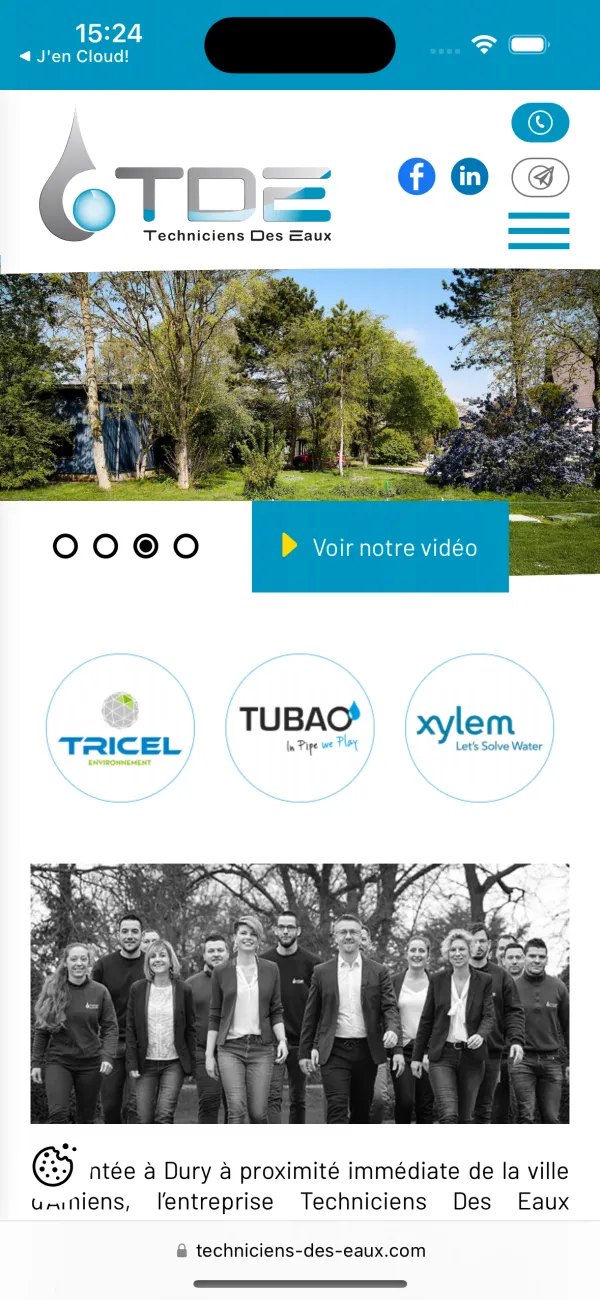 SIte Internet Techniciens des eaux