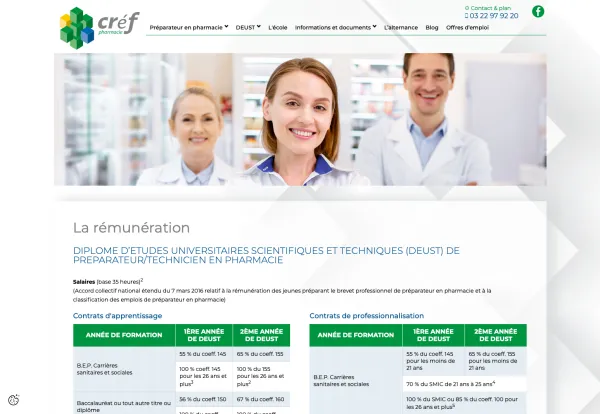 Site Internet Cref Pharmacie