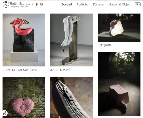 Site Internet Rollin Sculpture