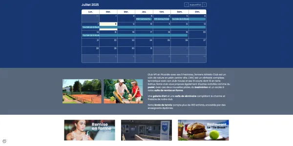 Site Internet AAC Tennis