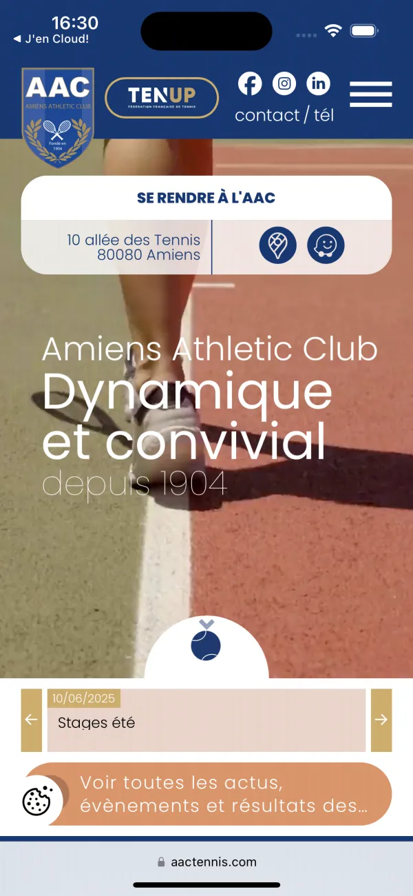 Site Internet AAC Tennis