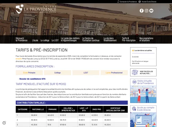 Site Internet La Providence