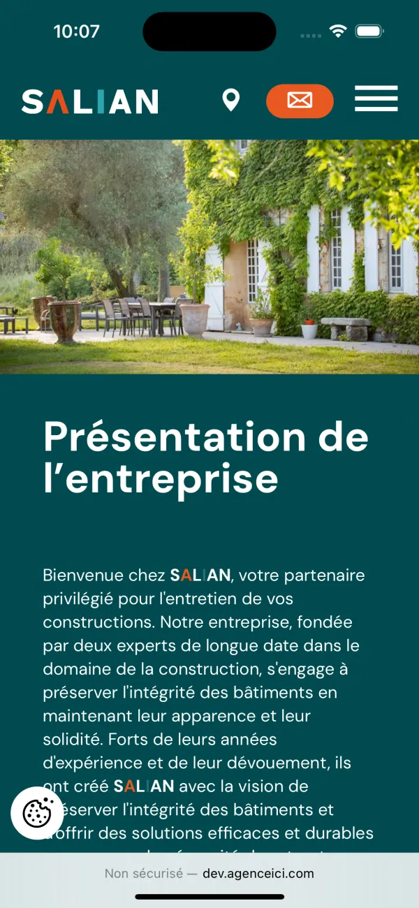 Site Internet de Salian