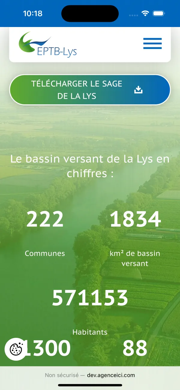 Site Internet de l'EPTB / Sage Lys (Sysmagel)