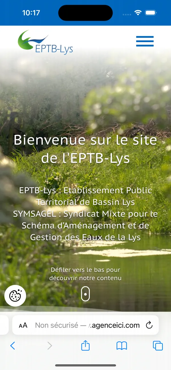 Site Internet de l'EPTB / Sage Lys (Sysmagel)