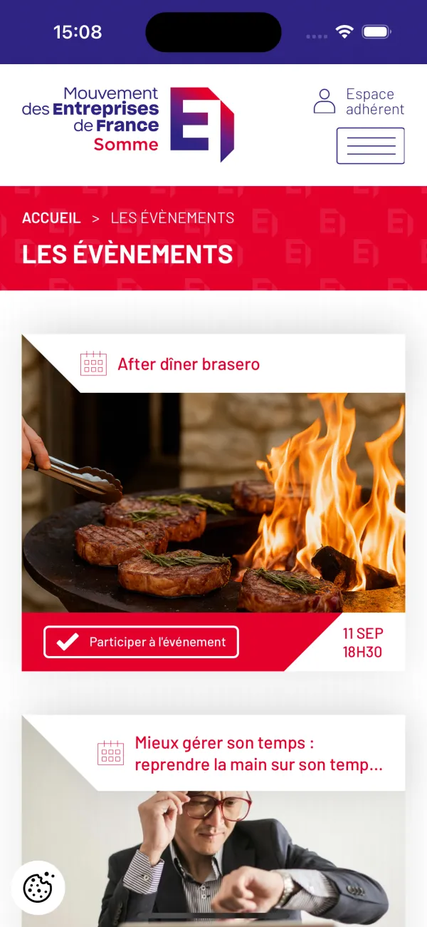 Application Mobile Medef Connect