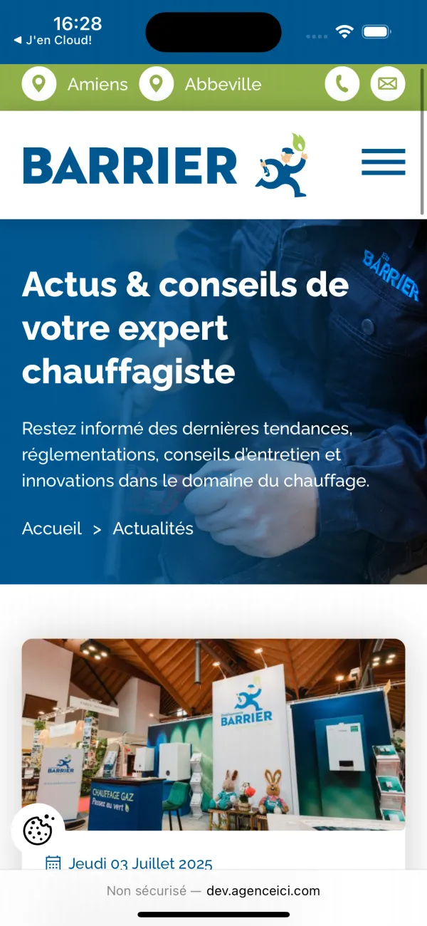 Site Internet des Établissements Barrier