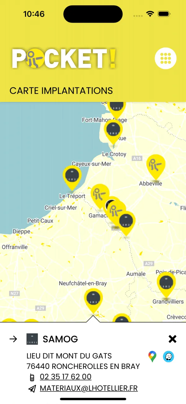 Application Mobile Pocket! (Groupe Lhotellier)