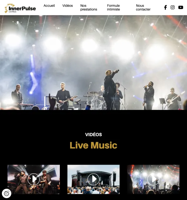 Site Internet Inner Pulse Music