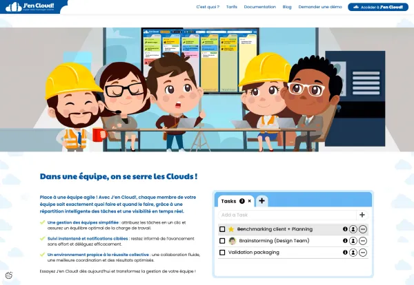 Application et site web J'en Cloud!