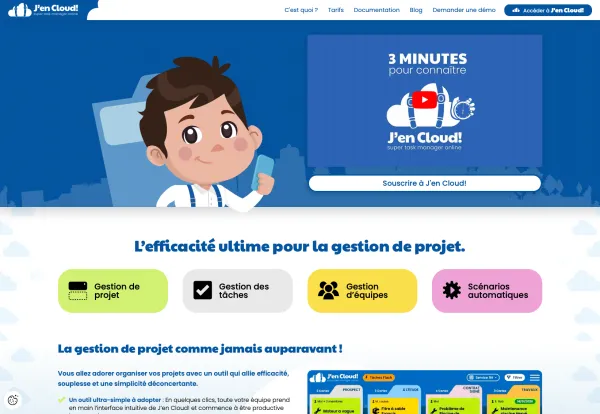 Application et site web J'en Cloud!