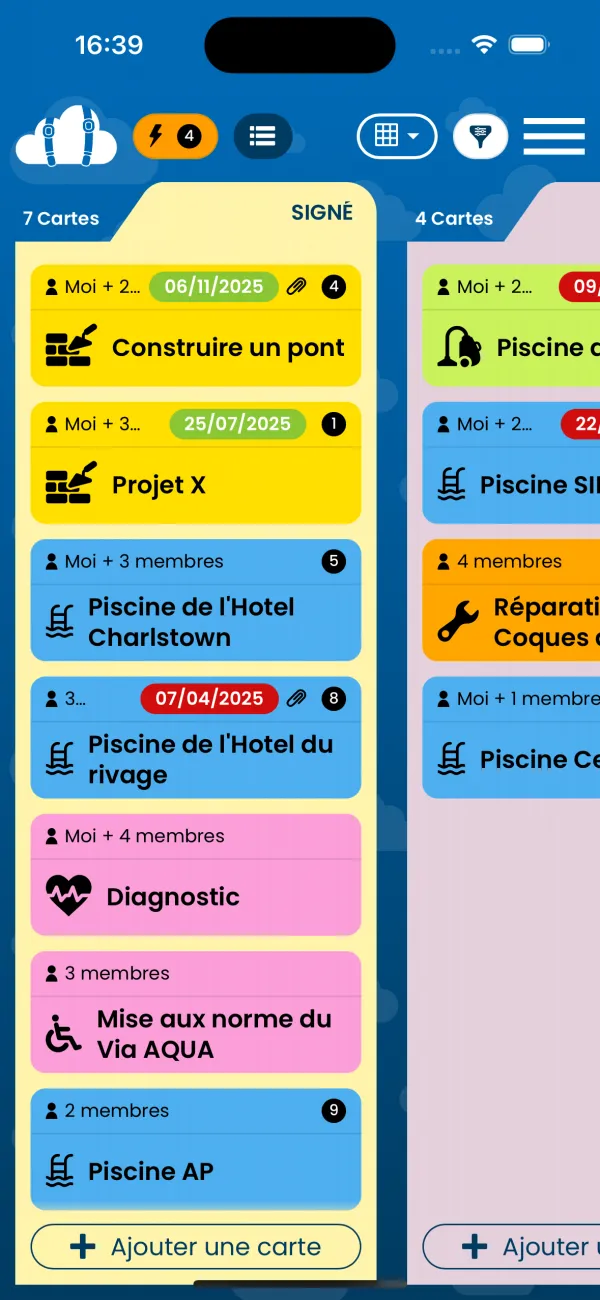 Application et site web J'en Cloud!