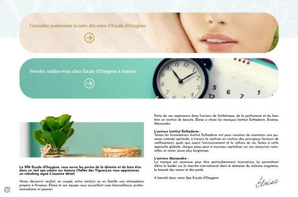 Site Internet SPA Escale d’Oxygène
