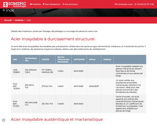 Site Internet Somepic Technologie