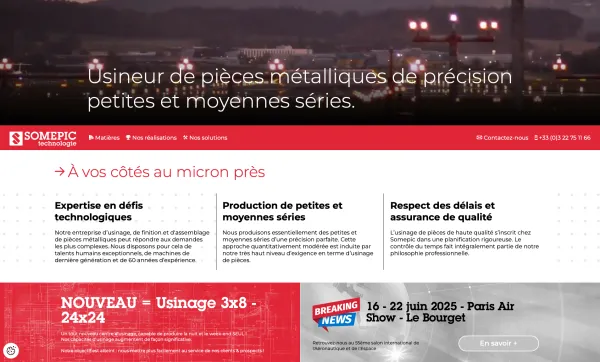 Site Internet Somepic Technologie