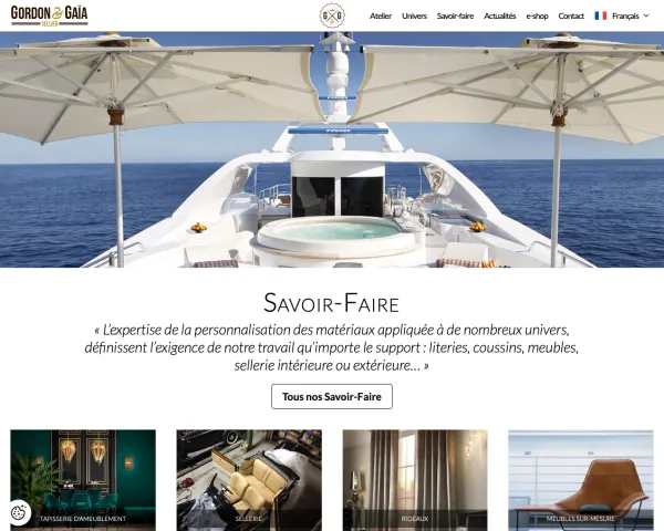 Site Internet Gordon & Gaïa
