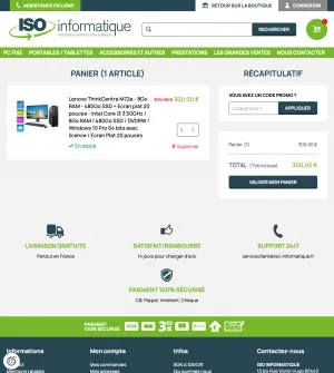 SIte E-commerce ISO Informatique