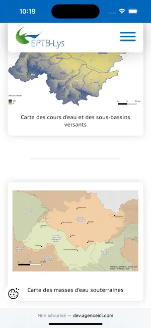 Site Internet de l'EPTB / Sage Lys (Sysmagel)