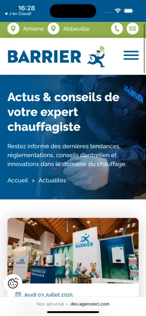 Site Internet des Établissements Barrier