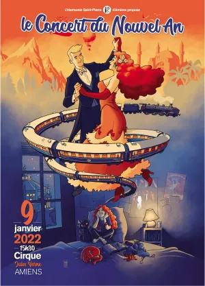 Affiche du nouvel an 2022